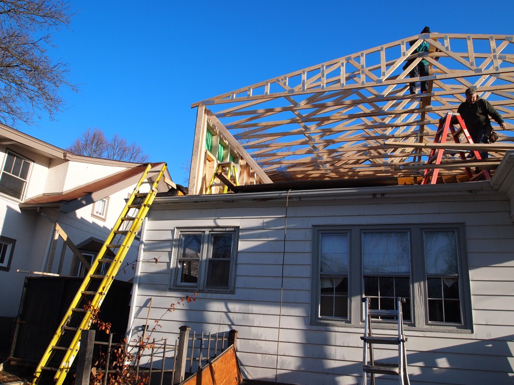 All structural trusses are up.