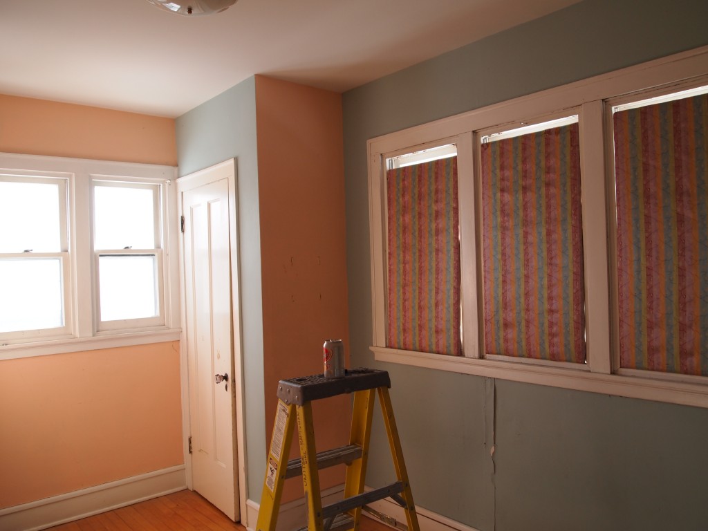 Windows in small first floor bedroom. The greenhouse window will go where the double window is and the triple windows will be cut in half horizontally.