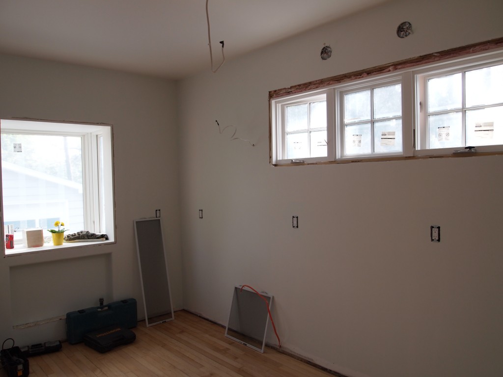 New windows in kitchen.